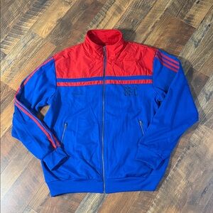 VTG Adidas Originals 83-C J. Mano Track Jacket - Blue/Red - XXXL
